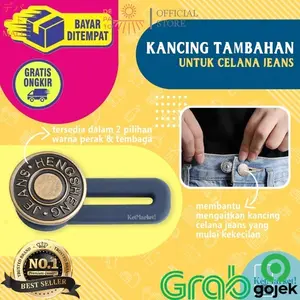 JEANS BUTTON EXTENDER Kancing Tambahan Pinggang Celana Jeans Sempit DP