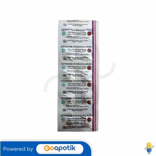 CETIRIZINE HYDROCHLORIDE NOVAPHARIN 10 MG TABLET