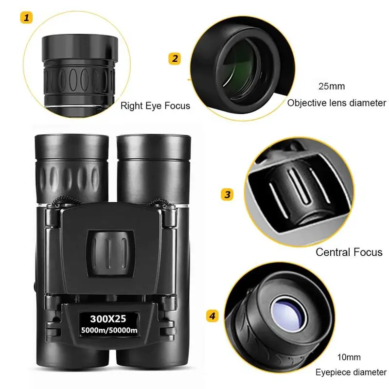 ARSSON Teropong Binocular Magnification 300x25 Night Vision - XB821PP 1