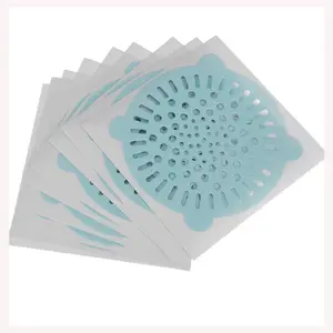10pc/Lot Disposable Hair Filter Strainer Stickers Bathroom Drain Cover