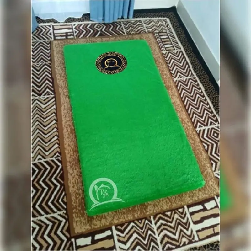 XS294 SANGAT EMPUK Sajadah Super Tebal Busa -5cm Bulu Premium Sejadah 3