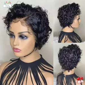 One Size Hair Wig Women's wig Black Short Curly Wigs Beauty Hair