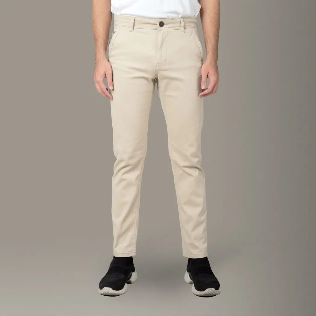 Benhill Celana Pria Chino Katun Stretch Warna Beige 102-103-32923