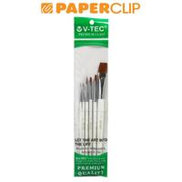 Gambar KUAS LUKIS V-TEC VT-210 SET 6 dari Paperclip Indonesia Kota Administrasi Jakarta Selatan 1 Tokopedia