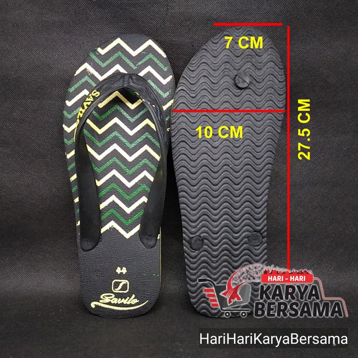 Gambar SANDAL JEPIT SAVILO MODEL ZIG ZAG UKURAN NO.44 - MOTIF RANDOM dari HariHariKaryaBersama Kota Medan Tokopedia