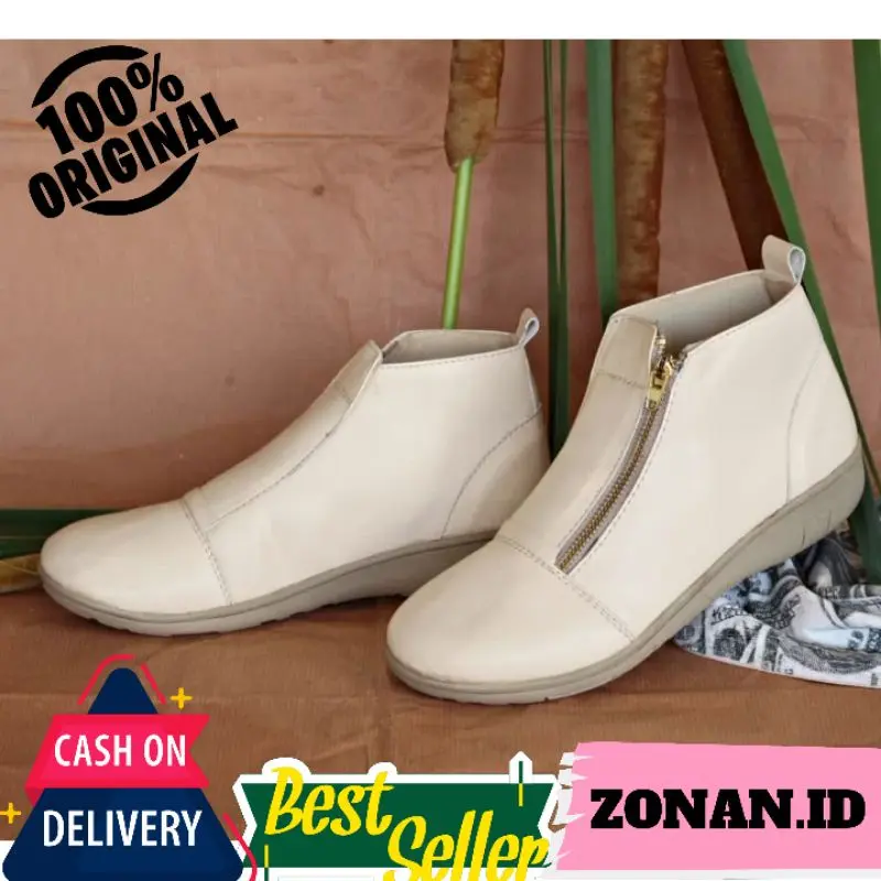 SEPATU BOOT WANITA CEWE FASHION KASUAL FORMAL KULIT PU SINTETIS