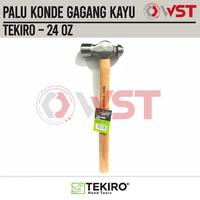 Gambar Tekiro Palu Konde 24OZ Gagang Kayu / Ball Pein Hammer 24 OZ dari WIJAYA SANTOSO TEKNIK Kota Surabaya 1 Tokopedia