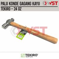 Gambar Tekiro Palu Konde 24OZ Gagang Kayu / Ball Pein Hammer 24 OZ dari WIJAYA SANTOSO TEKNIK Kota Surabaya 2 Tokopedia