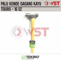 Gambar Tekiro Palu Konde 16OZ Gagang Kayu / Ball Pein Hammer 16 OZ dari WIJAYA SANTOSO TEKNIK Kota Surabaya 1 Tokopedia