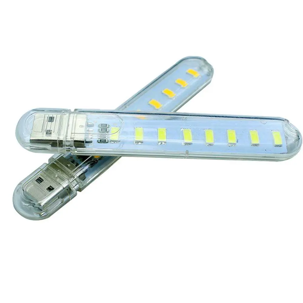 Lampu USB Lamp 8 LED Model Cool White