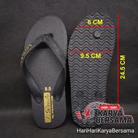 Gambar SANDAL JEPIT SAVILO WARNA BLACK GOLD UKURAN 9.5 dari HariHariKaryaBersama Kota Medan 1 Tokopedia