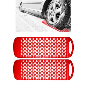 2Pcs Vehicle Rescue Recovery Board Track Sand Mud Snow Ladder