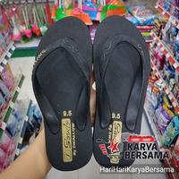 Gambar SANDAL JEPIT SAVILO WARNA BLACK GOLD UKURAN 9.5 dari HariHariKaryaBersama Kota Medan 2 Tokopedia