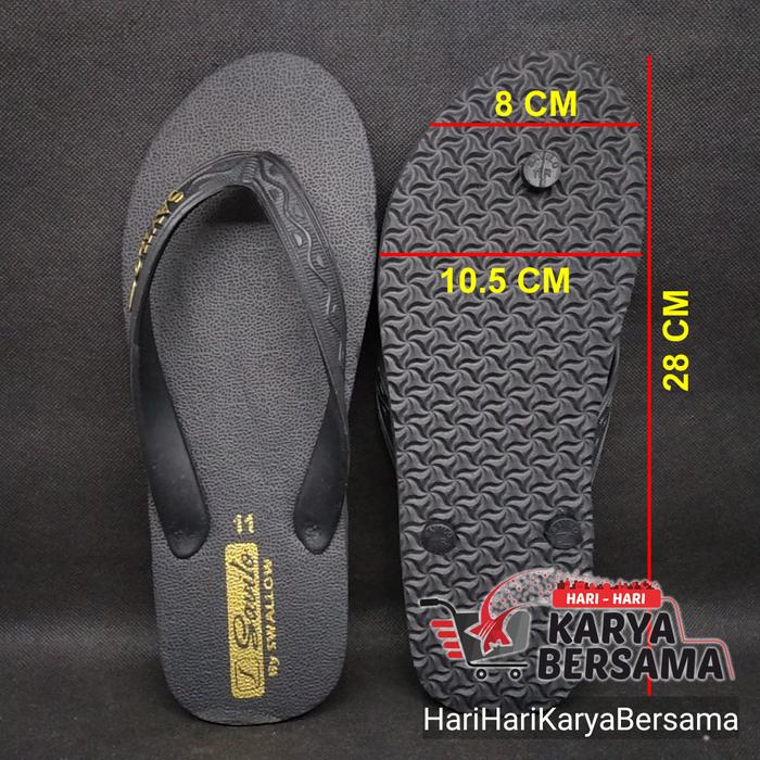 Gambar SANDAL JEPIT SAVILO WARNA BLACK-GOLD UKURAN 11 dari HariHariKaryaBersama Kota Medan Tokopedia