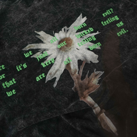 Gambar Hierarchy Studios - Washed Decayed Flower Oversized T-Shirt Black dari Hierarchystudios Kota Administrasi Jakarta Barat 3 Tokopedia