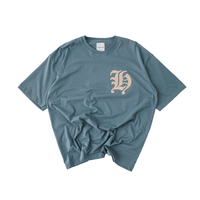 Gambar Hierarchy Studios - Gothic H Oversized T-Shirt Dusty Blue dari Hierarchystudios Kota Administrasi Jakarta Barat 2 Tokopedia