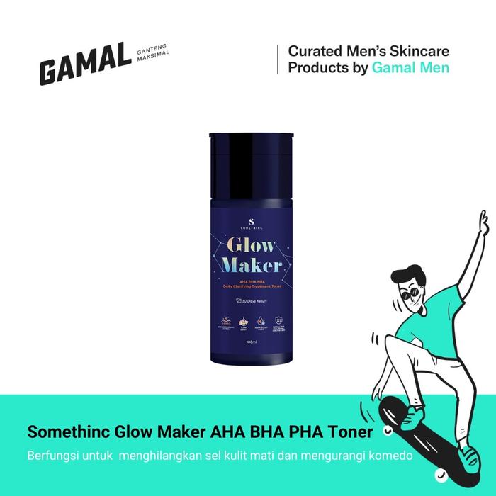 Gambar Somethinc Glow Maker AHA BHA PHA Clarifying Treatment Toner (100ml) dari Gamal.men Kota Administrasi Jakarta Timur Tokopedia