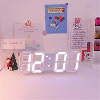 Gambar [MILOLI] Jam Digital 3D Clock LED Meja Alarm Dinding Clock- F0172 dari Miloli Kota Tangerang 2 Tokopedia