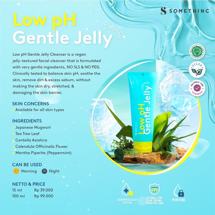Gambar Somethinc Low pH Gentle Jelly Cleanser (100ml) dari Gamal.men Kota Administrasi Jakarta Timur Tokopedia