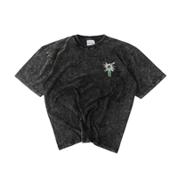 Gambar Hierarchy Studios - Washed Decayed Flower Oversized T-Shirt Black dari Hierarchystudios Kota Administrasi Jakarta Barat 2 Tokopedia