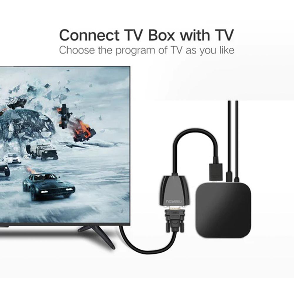 UGREEN Converter VGA + HDMI + 3.5mm - HDMI - Black CM101 40744