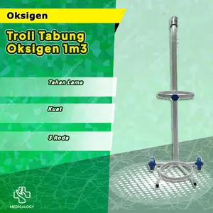 Troli Tabung Oksigen 1m3