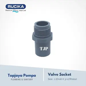 SOCK DRAT LUAR / VALVE SOCKET AW RUCIKA 1 X 3/4"
