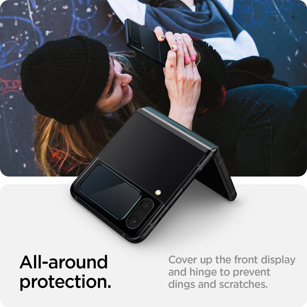 Tempered Glass Display Samsung Galaxy Z Flip 4 Spigen Hinge Protector