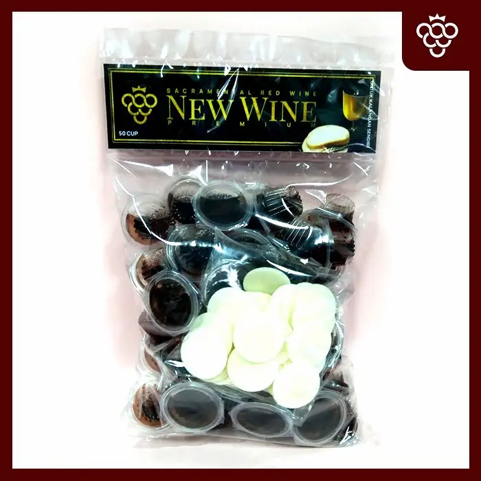 Anggur Perjamuan Kudus Premium Cup + Hosti isi 50 pcs