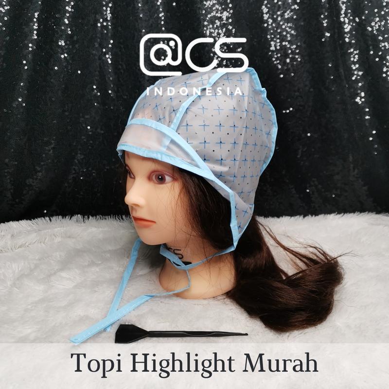 Topi Highlight plastik cat rambut + congkelan cat pewarna rambut - Shop ...