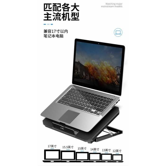 TAFFWARE Cooling Pad Laptop 2 Fan Adjustable Speed - Q100 3