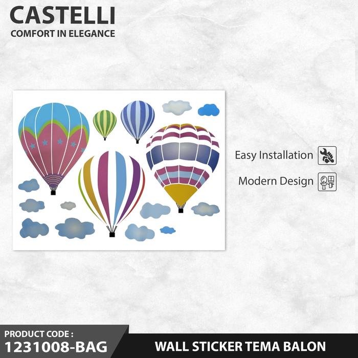 Gambar Castelli 1231008-BAG Stiker dinding Balon Wall Sticker dari CASTELLI Kota Bekasi Tokopedia