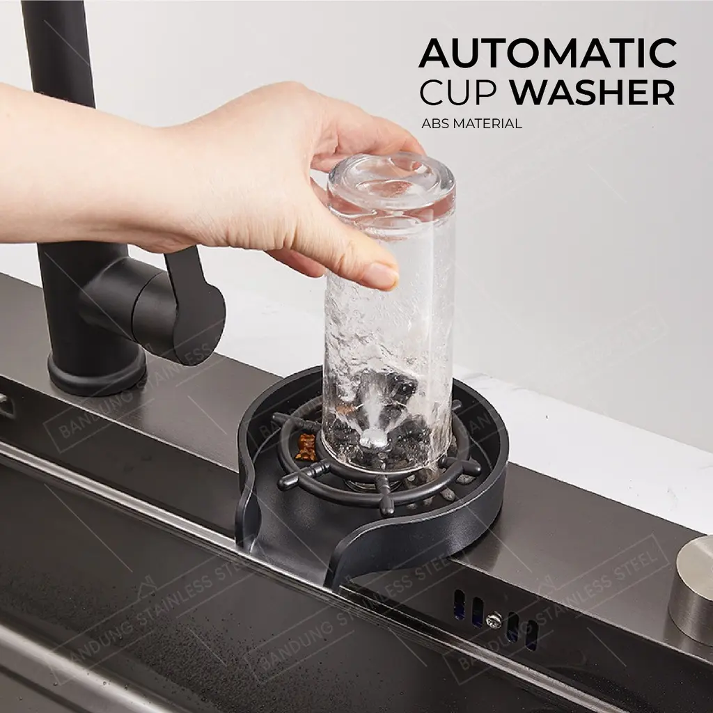 Pembilas Gelas Automatic Cup Washer mudah dan praktis