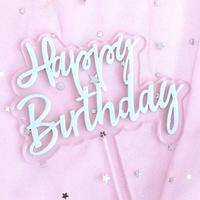 Gambar Happy Birthday HB 02 Biru Muda Cake Topper Tusukan Kue Ulang Tahun dari Merlicious Cakes Kota Administrasi Jakarta Pusat 1 Tokopedia