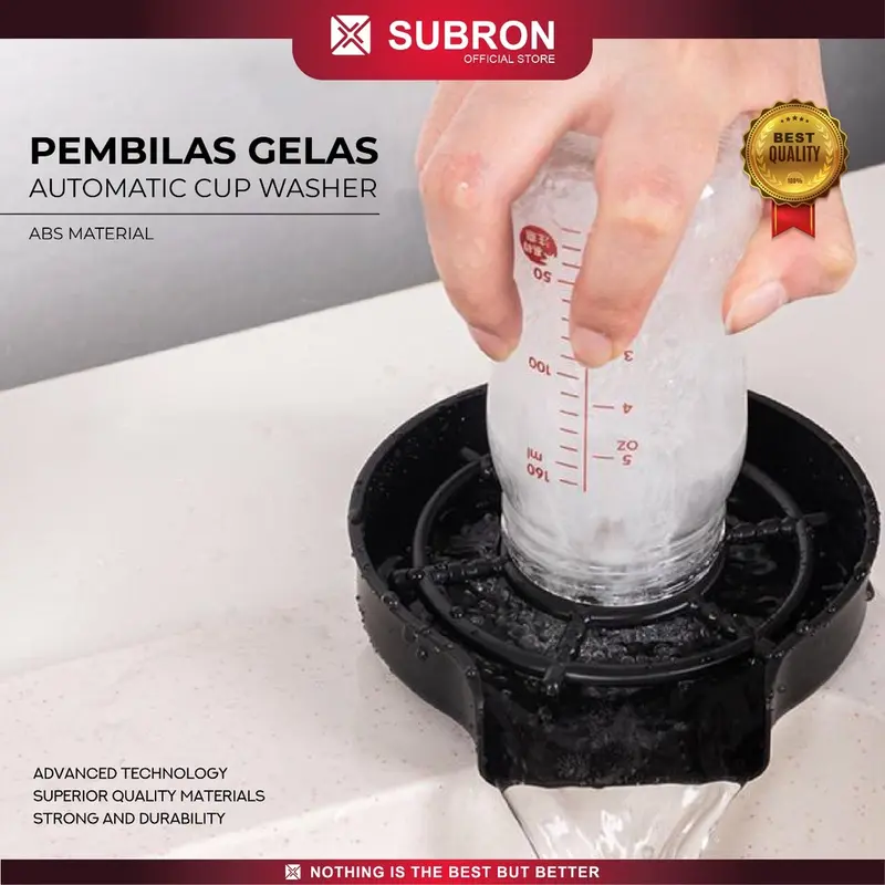 SUBRON Pembilas Gelas Automatic Cup Washer Praktis 0