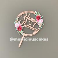 Gambar Happy Birthday HB 06 Rose Gold Cake Topper Tusukan Kue Ulang Tahun dari Merlicious Cakes Kota Administrasi Jakarta Pusat 1 Tokopedia