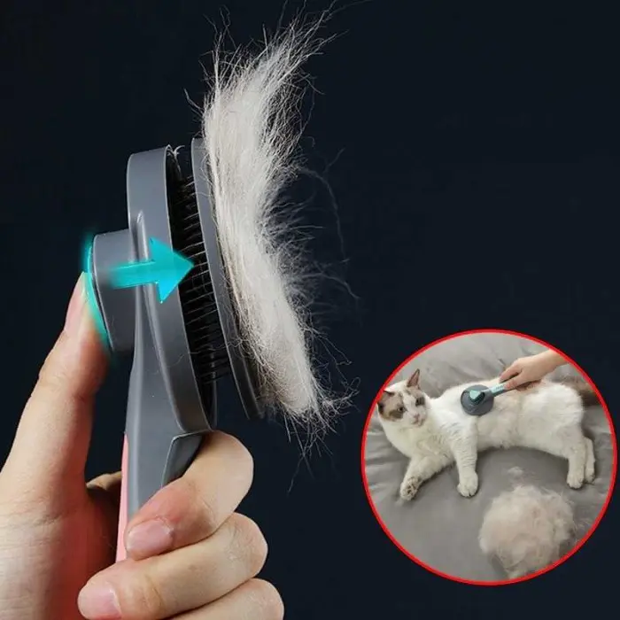 Sisir Bulu Kucing Rontok PAKEWAY - T9 - T10, Abu-abu 3