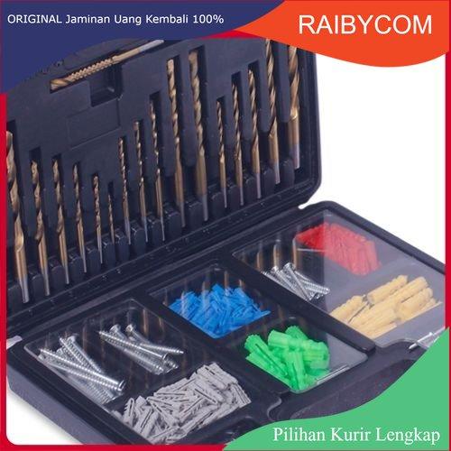Gambar Alat Mata Bor Set Kayu Beton Besi Skrup Wall Plug Viser 301Pcs Krisbow dari Raibycom Kota Bekasi Tokopedia