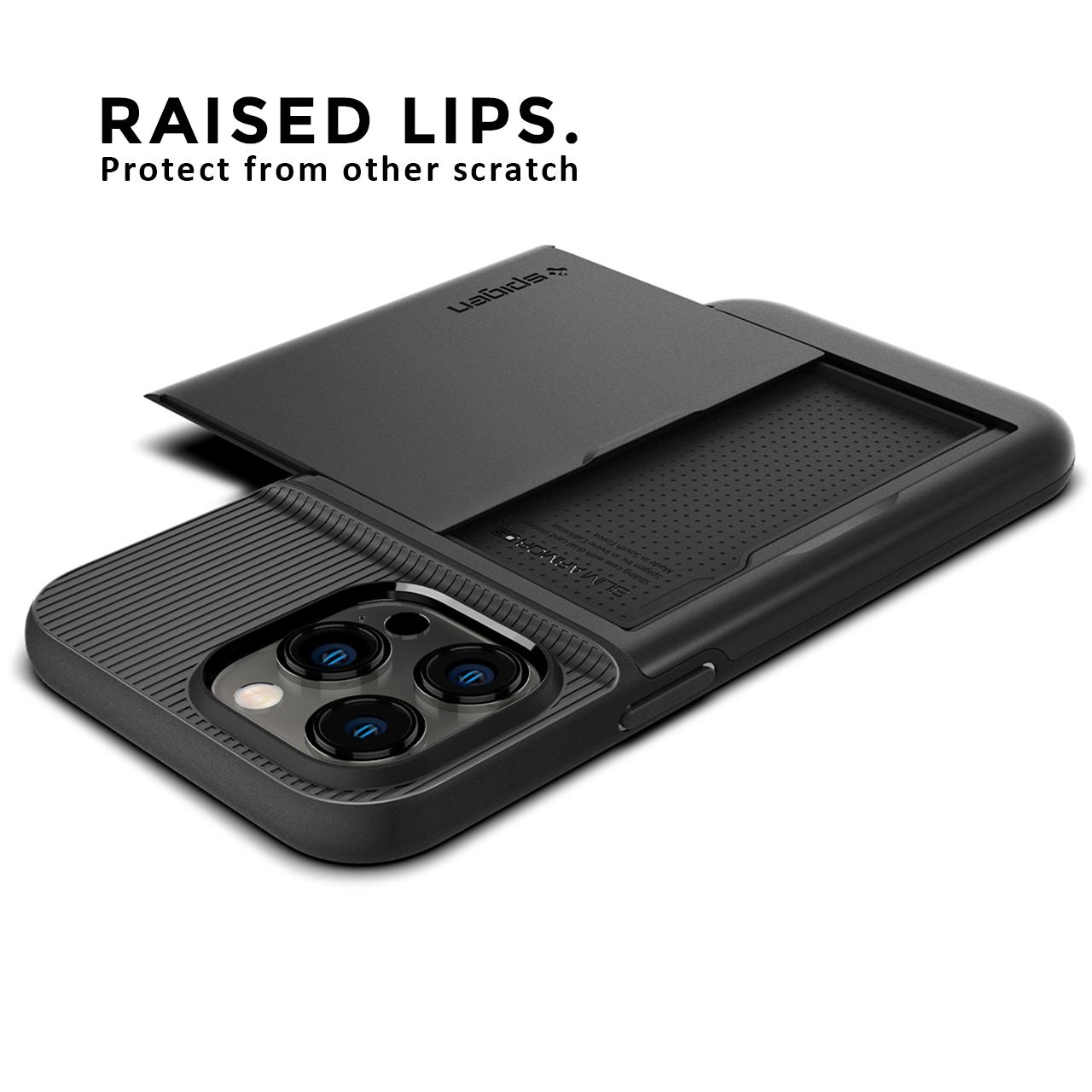Case iPhone 14 Pro Max Plus Spigen Slim Armor Card Slot Matte Wallet
