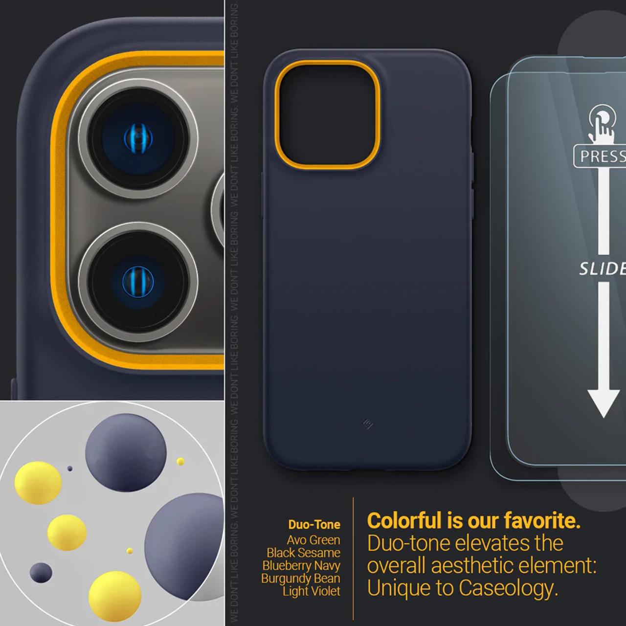 Caseology iPhone 14 Pro Case Magsafe Nano Pop Mag - Blueberry Navy ACS05013