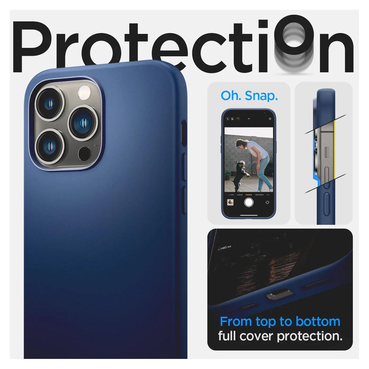 Case iPhone 14 Pro Max Plus Spigen Silicone Fit MagSafe Matte Casing