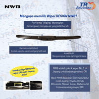 Gambar Wiper Depan DESIGN Hybrid NWB JAPAN HRV, CRV, Xtrail all new, CX7 dari TIMUR RAYA ANUGERAH DAMAI Kota Administrasi Jakarta Utara 3 Tokopedia