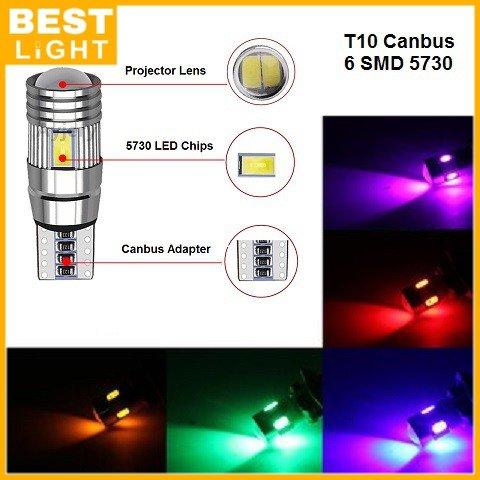 Gambar LAMPU LED T10 SENJA SEN 6MATA PINK/UNGU 5630 5730 LENSA CANBUS MOBIL dari Best Light Jakarta Barat Tokopedia