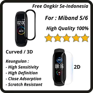 Xiaomi Mi Band 5 Full Screen Cover 2D / 3D Anti Gores Screen Protector