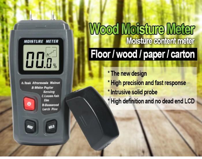 Gambar Alat Test Teter Ukur Kelembaban Kayu Kertas Hygrometer Wood Detector dari 008Malls Kota Bekasi Tokopedia