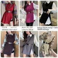 Gambar Atasan wanita baju blouse Knit Vest Import TM F127 dari Suka Belanja25 Kab. Klaten 5 Tokopedia