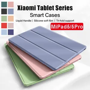 Tablet Case For Xiaomi Pad 5 Smart Silicon PU Cover For MiPad 5 Smart Cover