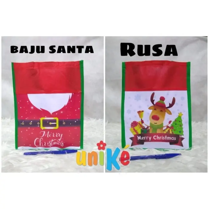 TAS Spunbond NK NATAL Goodie Bag Christmas hamper harga MURAH Goodybag