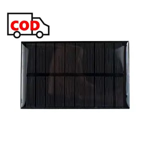DIY Solar Panel Mini 5V 1.1W 220MA untuk Charger Smartphone Powerbank Tenaga Surya Mudah Dipasang Rakitan