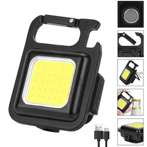 Lampu Led Gantungan Kunci Multifungsi/Lampu Camping USB Rechargeable